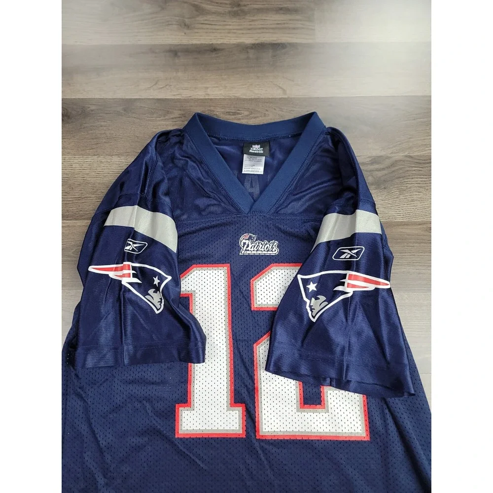Tom Brady New England Patriots Jersey Reebok On Field Size XL Kids Youth NFL #12